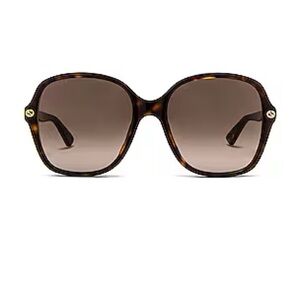 GUCCI Sensual Romanticism Dark Havana & Gradient Brown Sunglasses